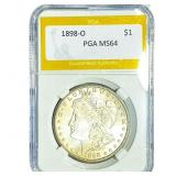 1898-O Morgan Silver Dollar PGA MS64
