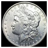 1901 Silver Morgan Dollar CHOICE AU