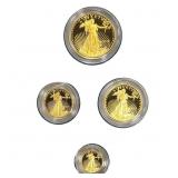 2012 American Eagle Gold Proof 4 Coin Set 1/10-1 o