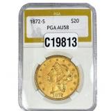 1872-S $20 Gold Double Eagle PGA AU58