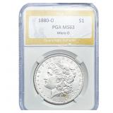 1880-O Morgan Silver Dollar PGA MS63 Micro O