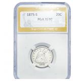 1875-S Twenty Cent Piece PGA XF40