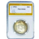 1952 Franklin Half Dollar PGA MS66