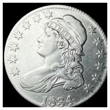 1834 Capped Bust Half Dollar NEARLY UNCIRCULATED