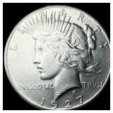 1927 Silver Peace Dollar CLOSELY UNCIRCULATED