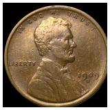 1909-S Lincoln Wheat Cent NEARLY UNCIRCULATED