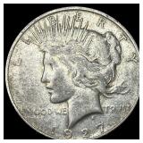 1927-D Silver Peace Dollar CLOSELY UNCIRCULATED