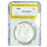 1889 Morgan Silver Dollar PGA MS62