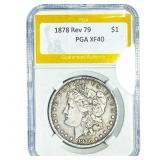 1878 Rev 79 Morgan Silver Dollar PGA XF40