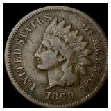 1869 Indian Head Cent LIGHTLY CIRCULATED