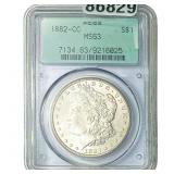 1882-CC Morgan Silver Dollar PCGS MS63