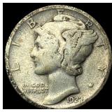 1927-D Silver Mercury Dime LIGHTLY CIRCULATED