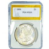1896 Morgan Silver Dollar PGA MS64