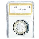 1893 Columbian Expo Half Dollar PGA MS65