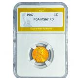 1947 Wheat Cent PGA MS67 RD