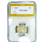 1917 Buffalo Nickel PGA MS64