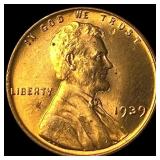 1939 Lincoln Wheat Cent GEM BU