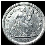 1857 Seated Liberty Dime CLOSELY UNCIRCULATED