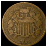 1866 Shield Nickel NICELY CIRCULATED