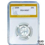 1939 Washington Silver Quarter PGA MS67