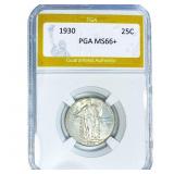 1930 Standing Liberty Quarter PGA MS66+
