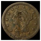 1851 Braided Hair Large Cent LIGHTLY CIRCULATED