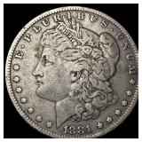 1881 Silver Morgan Dollar NEARLY UNCIRCULATED
