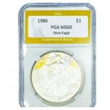 1986 Silver Eagle PGA MS69
