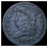 1809 Classic Head Half Cent NEARLY UNCIRCULATED