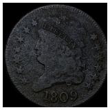 1809 Classic Head Half Cent NEARLY UNCIRCULATED