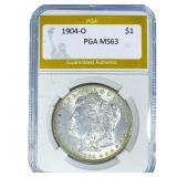 1904-O Morgan Silver Dollar PGA MS63