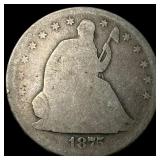 1875-S Silver Seated Liberty Half Dollar HIGH  GR