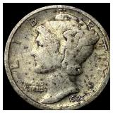 1925-D Silver Mercury Dime LIGHTLY CIRCULATED