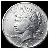 1921 Silver Peace Dollar CLOSELY UNCIRCULATED