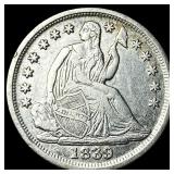 1839-O Seated Liberty Half Dime NEARLY UNCIRCULAT