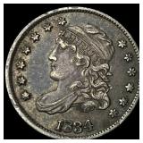 1834 Capped Bust Half Dime NEARLY  UNCIRCULATED