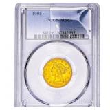 1905 $5 Gold Half Eagle PCGS MS63