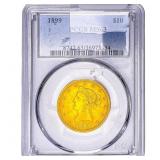 1899 $10 Gold Eagle PCGS MS63