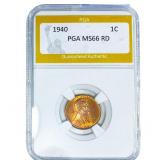 1940 Wheat Cent PGA MS66 RD
