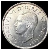 1944 Canada Silver 50 Cents GEM BU
