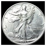 1936-S Silver Walking Liberty Half Dollar CLOSELY