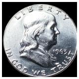 1963 Franklin Silver Half Dollar CHOICE BU