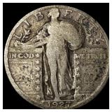 1927-S Silver Standing Liberty Quarter LIGHTLY CIR