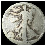 1921 Silver Walking Liberty Half Dollar  NICELY C