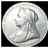 1397 Queen Victoria Silver Diamond Jubilee Medal U