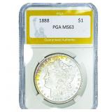 1888 Morgan Silver Dollar PGA MS63