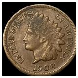 1908-S Indian Head Cent NEARLY UNCIRCULATED