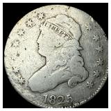1825 Capped Bust Silver Quarter NICELY  CIRCULATE