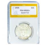1935 Spanish Trail Half Dollar PGA MS65+