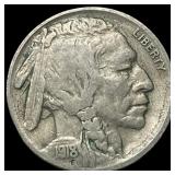 1918-S Buffalo Nickel LIGHTLY CIRCULATED